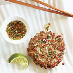 Fresh Tuna Burgers with Ginger and Cilantro