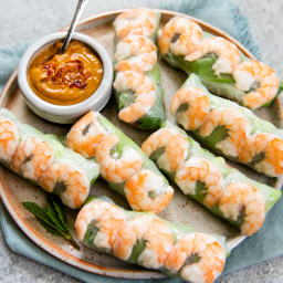 Fresh Vietnamese Spring Rolls (with video) with Dipping Sauce