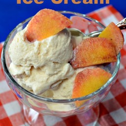 Fresh Peach Ice Cream-Recipe