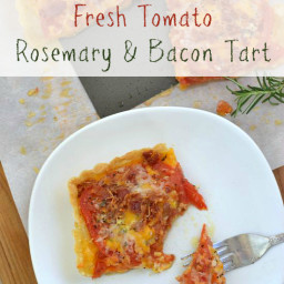 Fresh Tomato Rosemary Bacon Tart #FreshfromFlorida