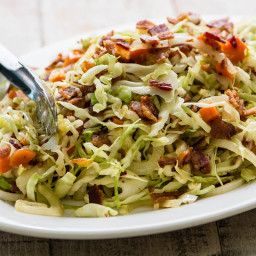 Fried Cabbage and Bacon Slaw