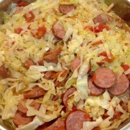 Fried Cabbage With Sausage