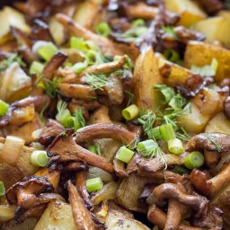 Fried Chanterelle Mushrooms And Potatoes Recipe