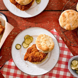 Fried Chicken Biscuits With Hot Honey Butter