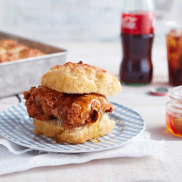 Fried Chicken Biscuits with Rosemary Hot Honey