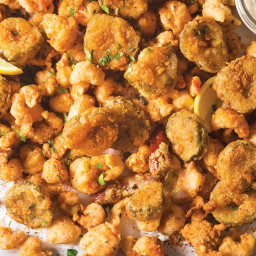 Fried Crawfish and Pickles