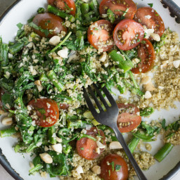 Fried Quinoa with Greens