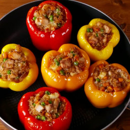 Fried Rice Stuffed Peppers