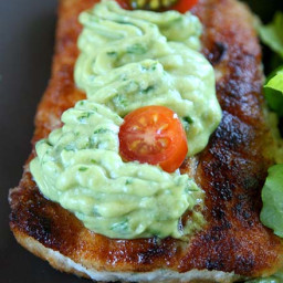 Fried Rockfish With Creamy Ginger Avocado Dressing