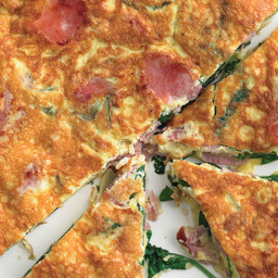 Frittata with Ham and Spinach