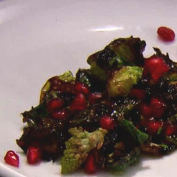 Frizzled Brussels Sprouts with Roasted Romanesco