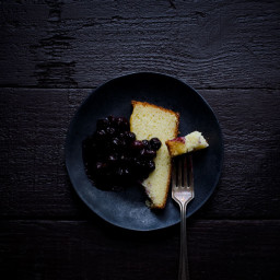 Fromage Blanc Cake with Berry Compote