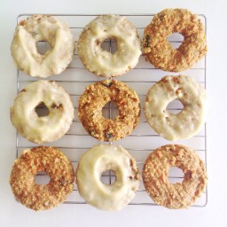 Frosted Carrot Cake Donuts