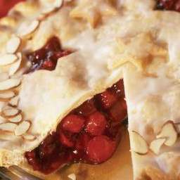 Frosted Cranberry-Cherry Pie