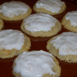 Frosted Ricotta Almond Cookies