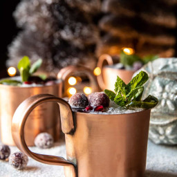 Frosted Spicy Ginger Moscow Mule.