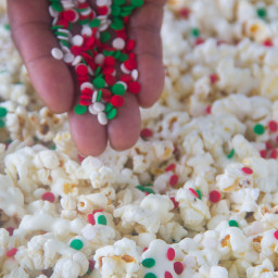 Frosted Sugar Cookie Popcorn