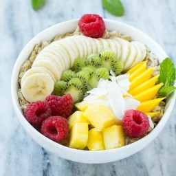 Fruit and Oatmeal Breakfast Bowl Recipe