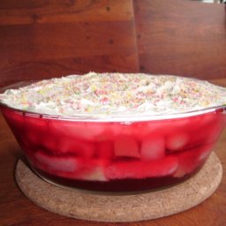 Fruit cocktail trifle