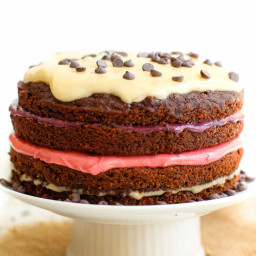Fruit-Frosted Chocolate Layer Cake