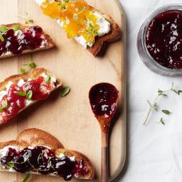 Fruit & Goat Cheese Brunch Toast