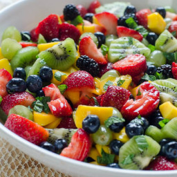 Fruit Salad with Sweet Lime Dressing