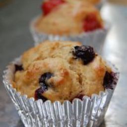 Fruit, Nut, or Berry (or whatever you want them to be) Whole-Wheat Muffins