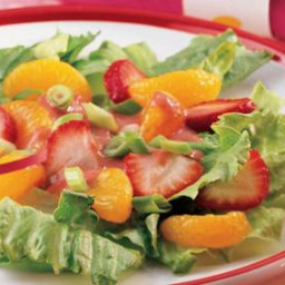 Fruity Green Salad with Strawberry Vinaigrette