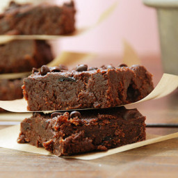 Fudgy Cranberry Paleo Brownie Bars