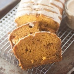 Fudgy Pumpkin Bread with Browned Butter Glaze