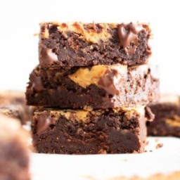 Fudgy Vegan Peanut Butter Swirl Brownies Recipe – Gluten Free, From Scratch