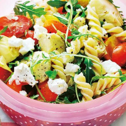 Fusilli Pasta Salad with Artichokes