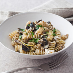 Fusilli with Roasted Eggplant and Goat Cheese