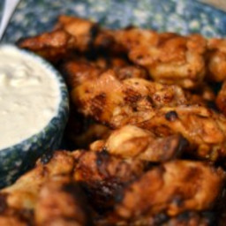 Game Day Week Recipe #2:  Grilled Buffalo Wings and Blue Cheese Dip
