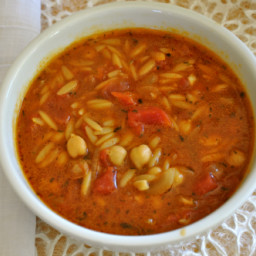 Garbanzo Bean and Tomato Soup