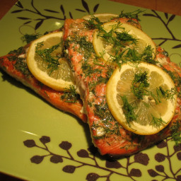 Garlic and Dill Roasted Salmon