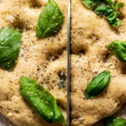Garlic and Herb Focaccia {Grain Free and Low Carb}