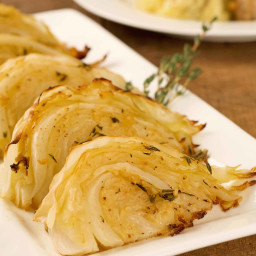Garlic and Herb Roasted Cabbage