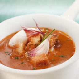 Garlic and mild pepper soup recipe