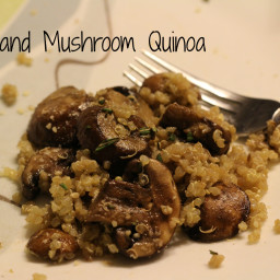 Garlic and Mushroom Quinoa