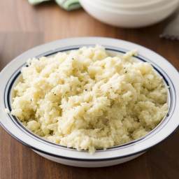 Garlic Asiago Cauliflower Rice
