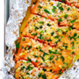 Garlic Lovers Salmon In Foil (Baked Or Grilled)