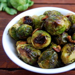 Garlic Rosemary Roasted Brussels Sprouts