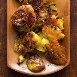 Garlic-Rosemary Smashed Potatoes Recipe