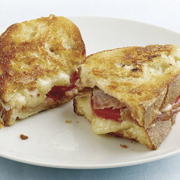 Garlic-Rubbed Grilled Cheese with Prosciutto and Tomatoes