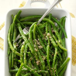 Garlic-Sesame Green Beans Recipe