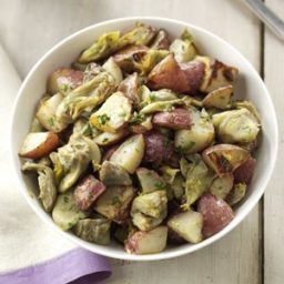 Garlic and Artichoke Roasted Potatoes Recipe