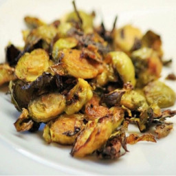 Garlicky Brussells sprouts