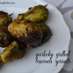 Garlicky Grilled Brussels Sprouts {Sous Vide}