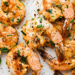 Garlicky Grilled Shrimp Skewers {Whole30 + Paleo + Gluten Free + Low Carb}